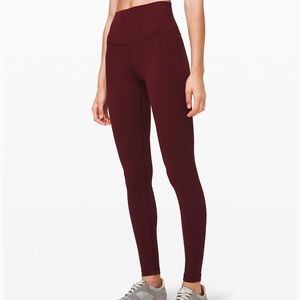 LULULEMON ALIGN PANT - MAROON -